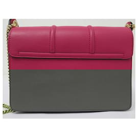 Lanvin-NINE LANVIN JIJI FUCHSIA LEATHER HAND BAG LW-BECL2-NEWA-P16 SHOULDER BAG-Fuschia