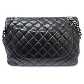 Chanel-CHANEL TIMELESS MAXI JUMBO 11.12 SIMPLE FLAP SHOULDER BAG-Black