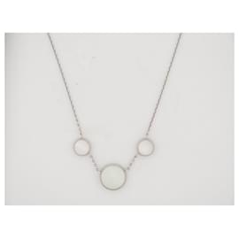 Christian Dior-NEW NECKLACE CHRISTIAN DIOR ROSE DES VENTS 3 PATTERNS JRDV95161 5.6GR 18K GOLD-Silvery