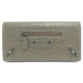 Le City Geldbörse von Balenciaga Grün Khaki