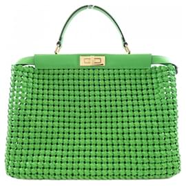 Fendi-Fendi Peekaboo 8BN210 ABHY Bag-Green