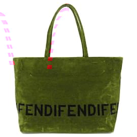 Fendi-Fendi 15758 Red Leather Tote Bag-Red