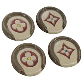 Louis Vuitton-LOUIS VUITTON Okinawa Only Tsuboya Pottery Chopstick Rest Chopstick Auth 110726A-Brown