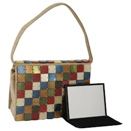 Autre Marque-BOTTEGA VENETA Hand Bag Canvas Beige Multicolor Auth 110838-Multiple colors,Beige