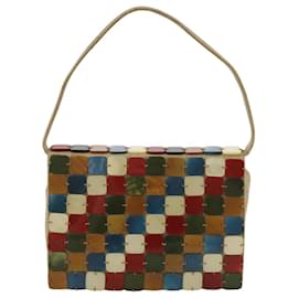 Autre Marque-BOTTEGA VENETA Hand Bag Canvas Beige Multicolor Auth 110838-Multiple colors,Beige