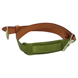 Louis Vuitton-LOUIS VUITTON Adjustable Shoulder Strap Leather 31.1""-38.2"" Beige Auth ar13151-Beige