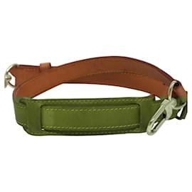 Louis Vuitton-LOUIS VUITTON Adjustable Shoulder Strap Leather 31.1""-38.2"" Beige Auth ar13151-Beige