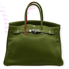 Hermès-Hermès Birkin 35 Handbag-Orange