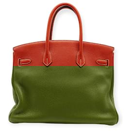 Hermès-Hermès Birkin 35 Handbag-Orange