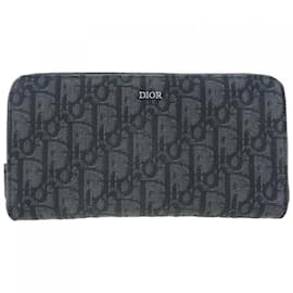 Christian Dior-Christian Dior Long Bi-Fold Wallet-Black