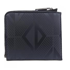Christian Dior-Christian Dior Black Bi-Fold Wallet-Black