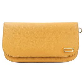 Delvaux Long Bi-Fold Wallet Orange