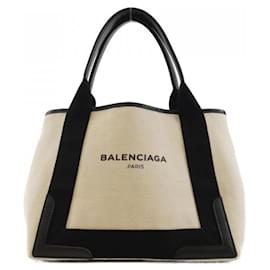 Balenciaga-Balenciaga Navy Cabas S 339933 AQ38N Handbag-Black