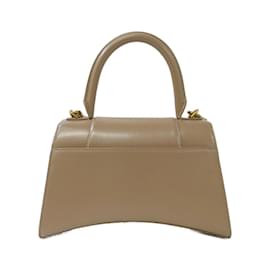 Balenciaga-Balenciaga Hourglass Small Handbag-Beige