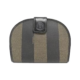 Fendi-Fendi 01223 Bi-Fold Wallet-Brown,Black