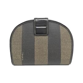 Fendi-Fendi 01223 Bi-Fold Wallet-Brown,Black