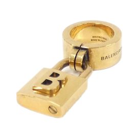 Balenciaga 52 Gold Band Ring Golden
