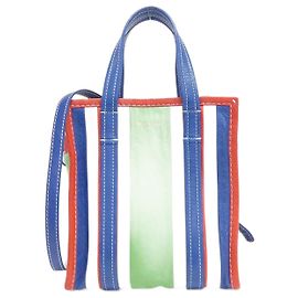 Balenciaga Bazar Shopper XS Handbag White Red Blue Green