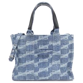 Balenciaga-Balenciaga Hardware 671402 210AS Shoulder Bag-Blue