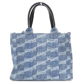 Balenciaga-Balenciaga Hardware 671402 210AS Shoulder Bag-Blue