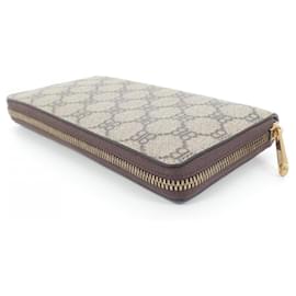 Balenciaga-Balenciaga Long Wallet in Beige and Brown-Brown,Beige