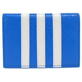 Balenciaga-Balenciaga Tri-Fold Wallet-Blue
