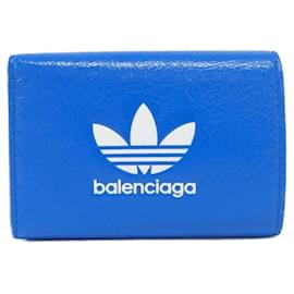 Balenciaga-Balenciaga Tri-Fold Wallet-Blue