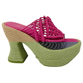Autre Marque-Paloma Barcelo Pink Salma Espadrille Platform Sandals-Pink