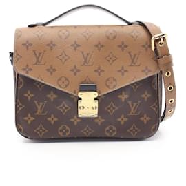 Louis Vuitton-Louis Vuitton Pochette Metis MM Monogram Reverse Handbag M44876-Brown