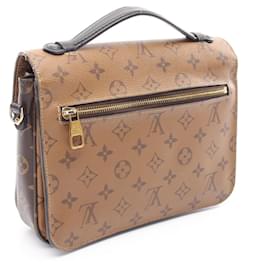 Louis Vuitton-Louis Vuitton Pochette Metis MM Monogram Reverse Handbag M44876-Brown