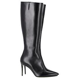 Christian Louboutin-Bottes Kate Botta 85 en cuir noir Christian Louboutin-Noir