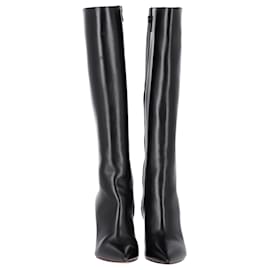 Christian Louboutin-Christian Louboutin Kate Botta 85 Boots in Black Leather-Black