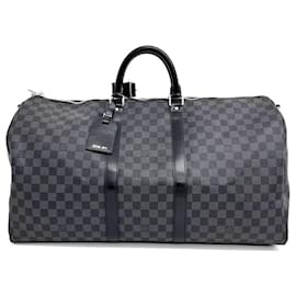 Louis Vuitton-Louis Vuitton Graphite Bandoulière Keepall 55-Multiple colors