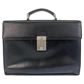 Prada-Prada Saffiano Leather Briefcase-Black