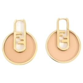 Fendi-Fendi 8AH531 WN5 Pink Stud Earrings-Pink