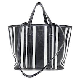 Balenciaga-Balenciaga Barbes Medium Handbag-Black,White