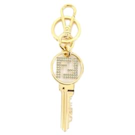 Fendi-Fendi 7AP025 6GX Keyring-Golden,Other