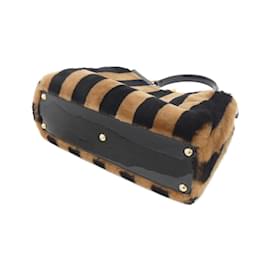 Fendi-Fendi Peekaboo 8BN290 A9Y2 Handbag-Brown,Black