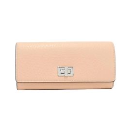 Fendi Peekaboo 8M0427 A91B Cartera Larga Rosa Amarillo