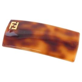 Fendi-Fendi Brown Barrette-Brown