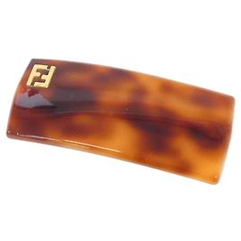 Grampo marrom Fendi Marrom