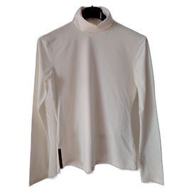 Prada Stretch Oberteil Weiß Nylon Weiß