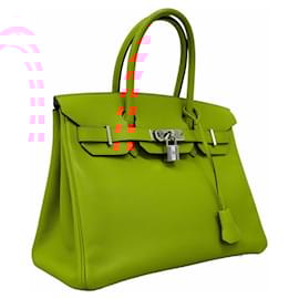 Hermès-Hermes Birkin 30 Handbag in Orange Epsom Leather-Orange