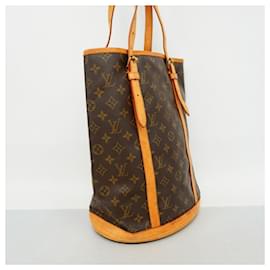 Louis Vuitton-Louis Vuitton Monogram Bucket Tote Bag-Brown