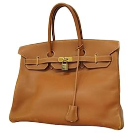 Hermès-Hermes Birkin 35 Handbag in Gold-Golden