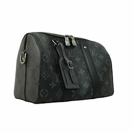 Louis Vuitton-Louis Vuitton Monogram Eclipse Keepall Bandouliere 25-Black