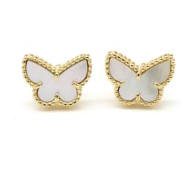 Van Cleef & Arpels-Van Cleef & Arpels VCA Sweet Papillon Earrings-Golden