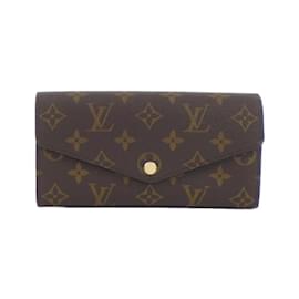 Louis Vuitton-Louis Vuitton Monogram Portefeuille Sarah M62235 Wallet-Brown,Pink