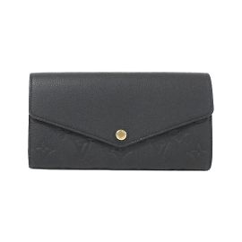 Carteira Sarah M61182 Monogram Empreinte Louis Vuitton Preto