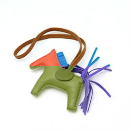 Hermès-Hermes Rodeo PM Bag Charm-Pink,Blue,Golden
